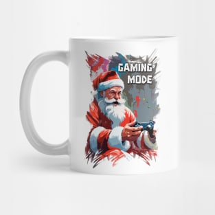 Santa Claus  Funny Gamer Playing Video Games on XMAS Mug